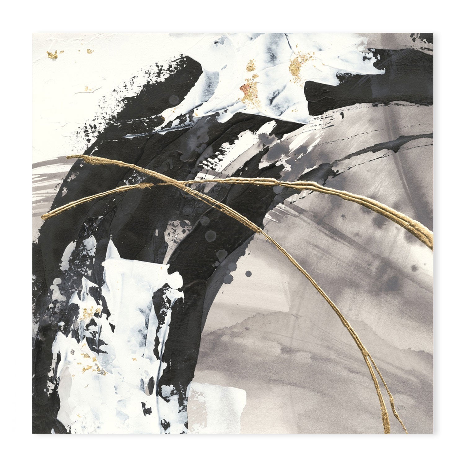 wall-art-print-canvas-poster-framed-Gilded Arcs, Set of 3-by-Chris Paschke-Gioia Wall Art