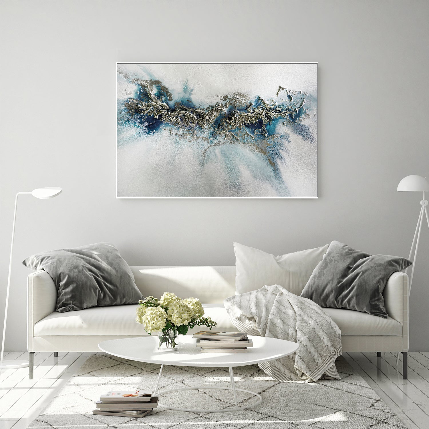 wall-art-print-canvas-poster-framed-Gilded Weave , By Petra Meikle-7