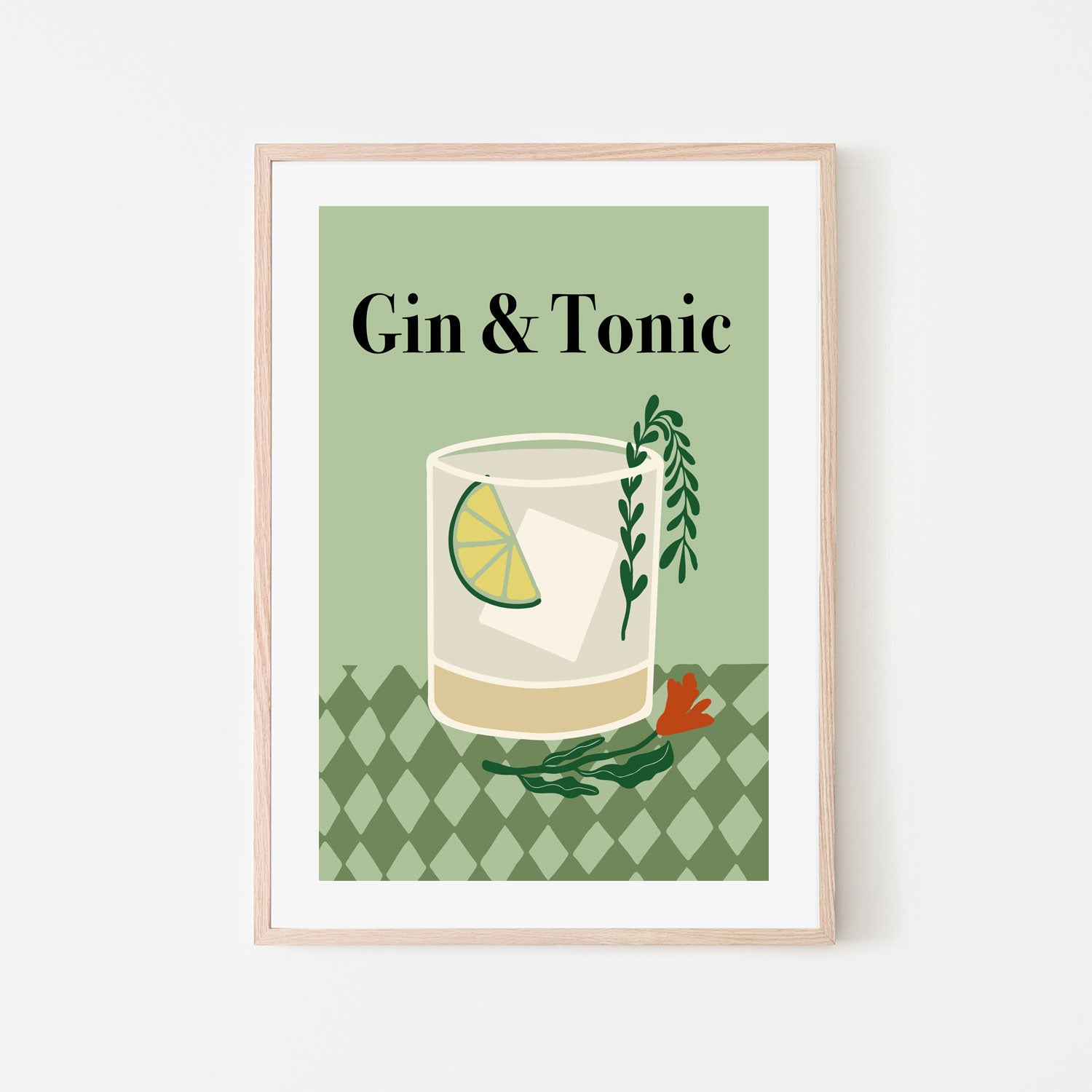 wall-art-print-canvas-poster-framed-Gin a Tonic , Miho Art Studio , By Miho Art Studio-6
