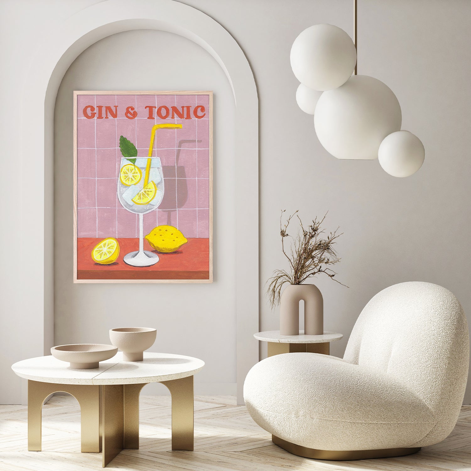 wall-art-print-canvas-poster-framed-Gin and Tonic Cocktail-9