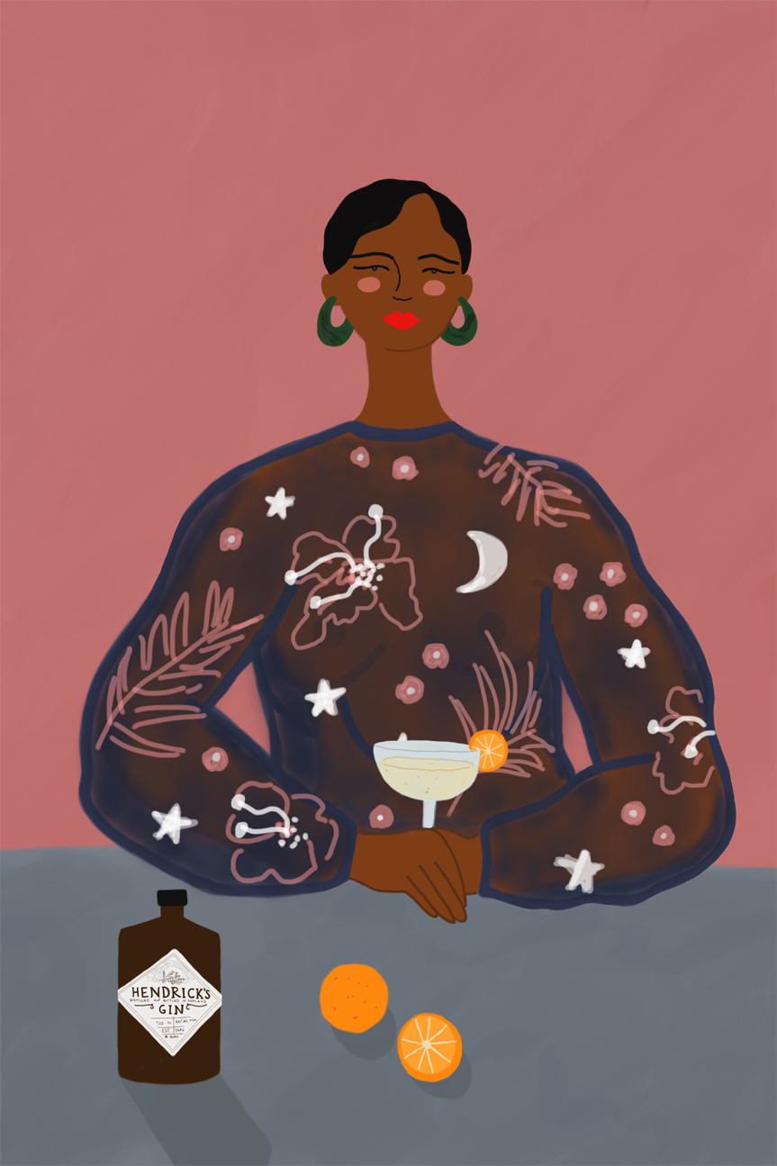 wall-art-print-canvas-poster-framed-Gin Lady , By Constanza Goeppinger-1