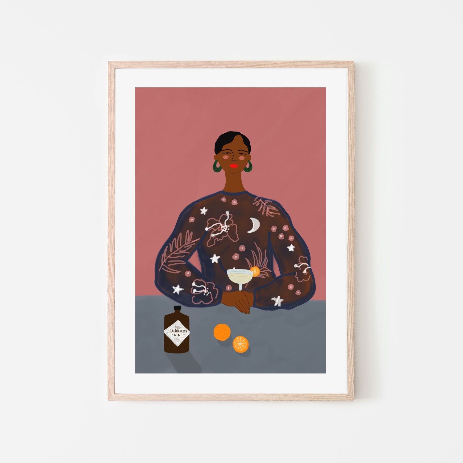 wall-art-print-canvas-poster-framed-Gin Lady , By Constanza Goeppinger-6