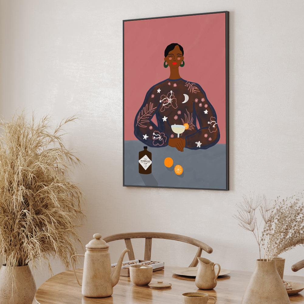 wall-art-print-canvas-poster-framed-Gin Lady , By Constanza Goeppinger-7