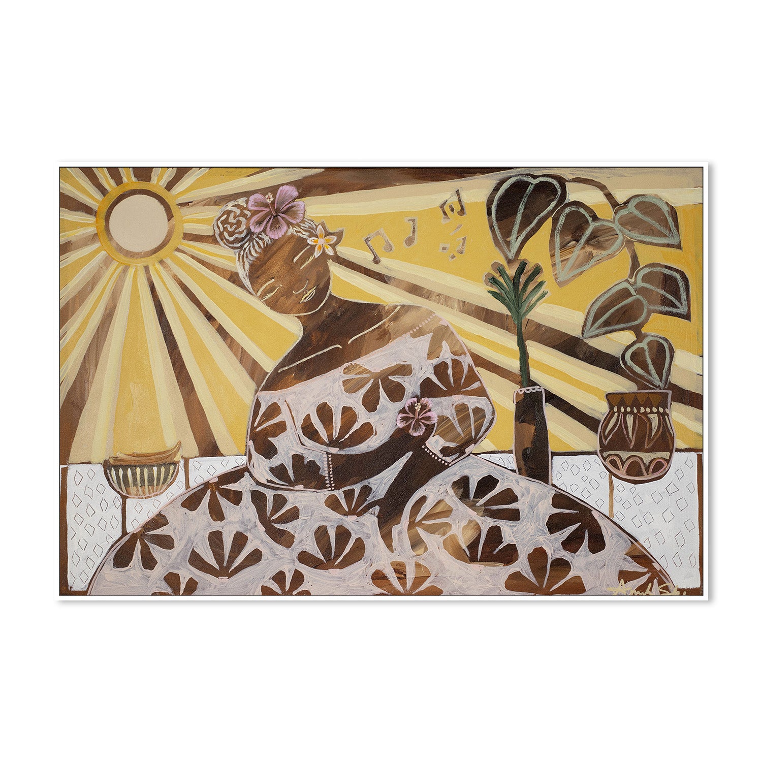 wall-art-print-canvas-poster-framed-Gina, Heart Of Gold , By Amanda Skye-5