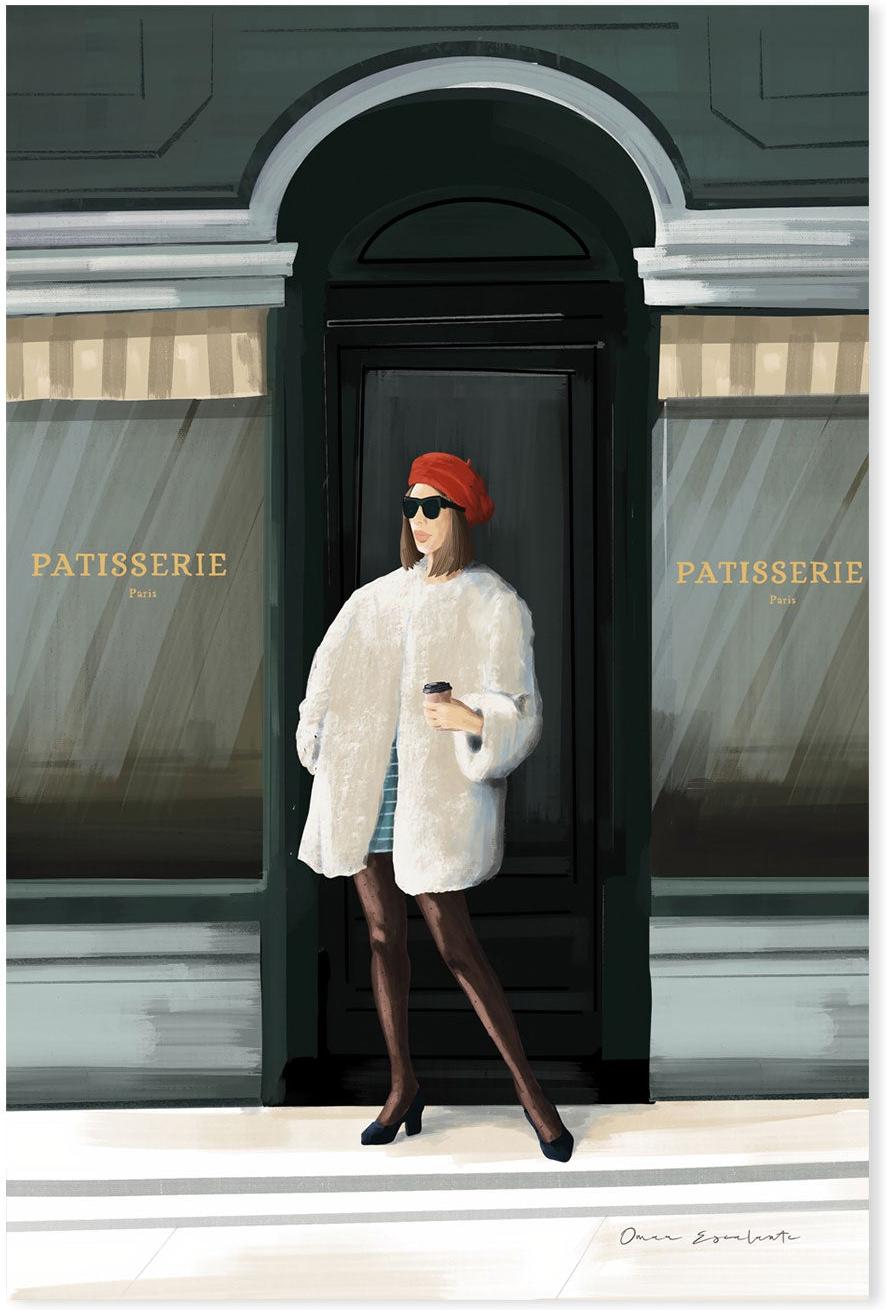 wall-art-print-canvas-poster-framed-Girl in Paris , By Omar Escalante-GIOIA-WALL-ART