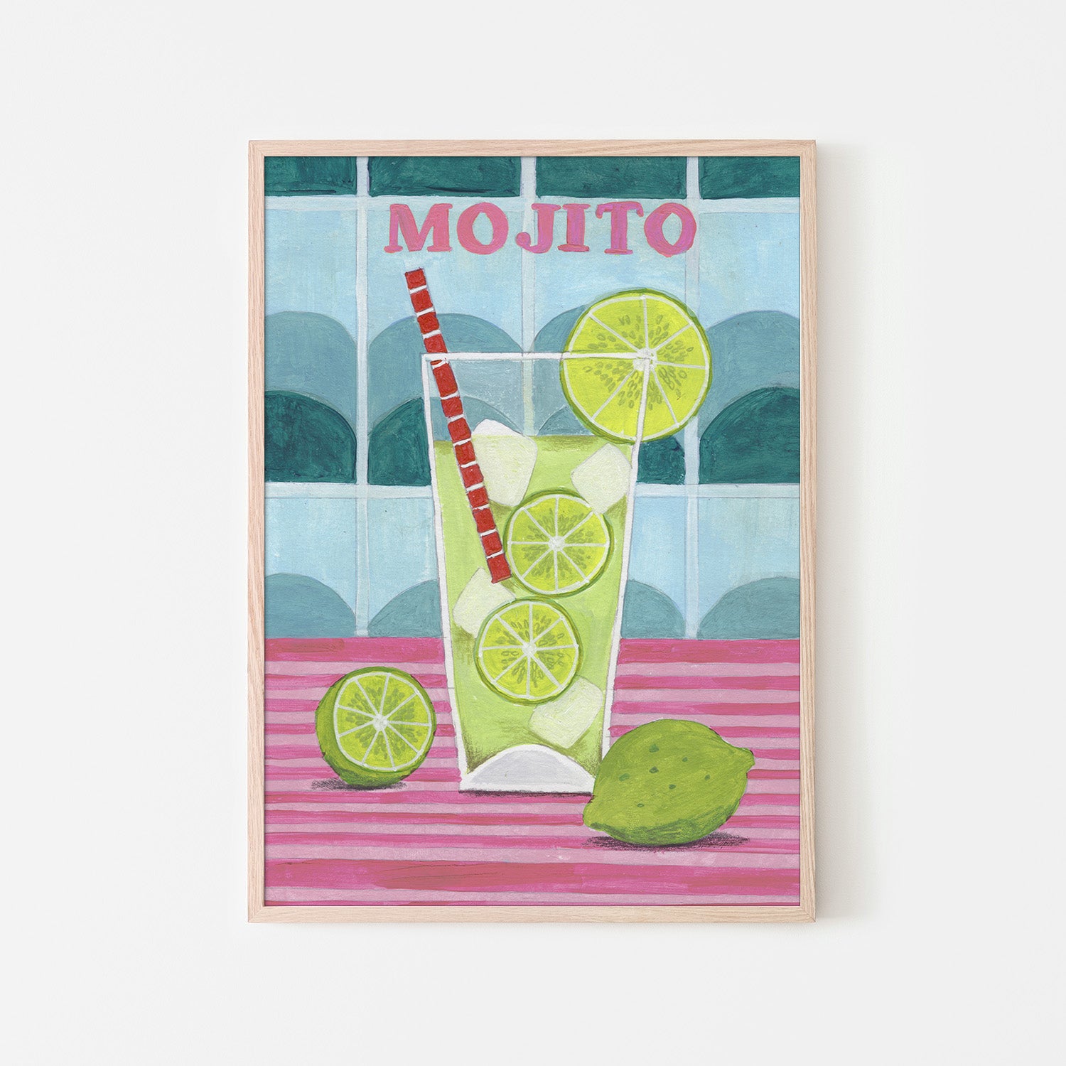 wall-art-print-canvas-poster-framed-Glass of Mjito-6