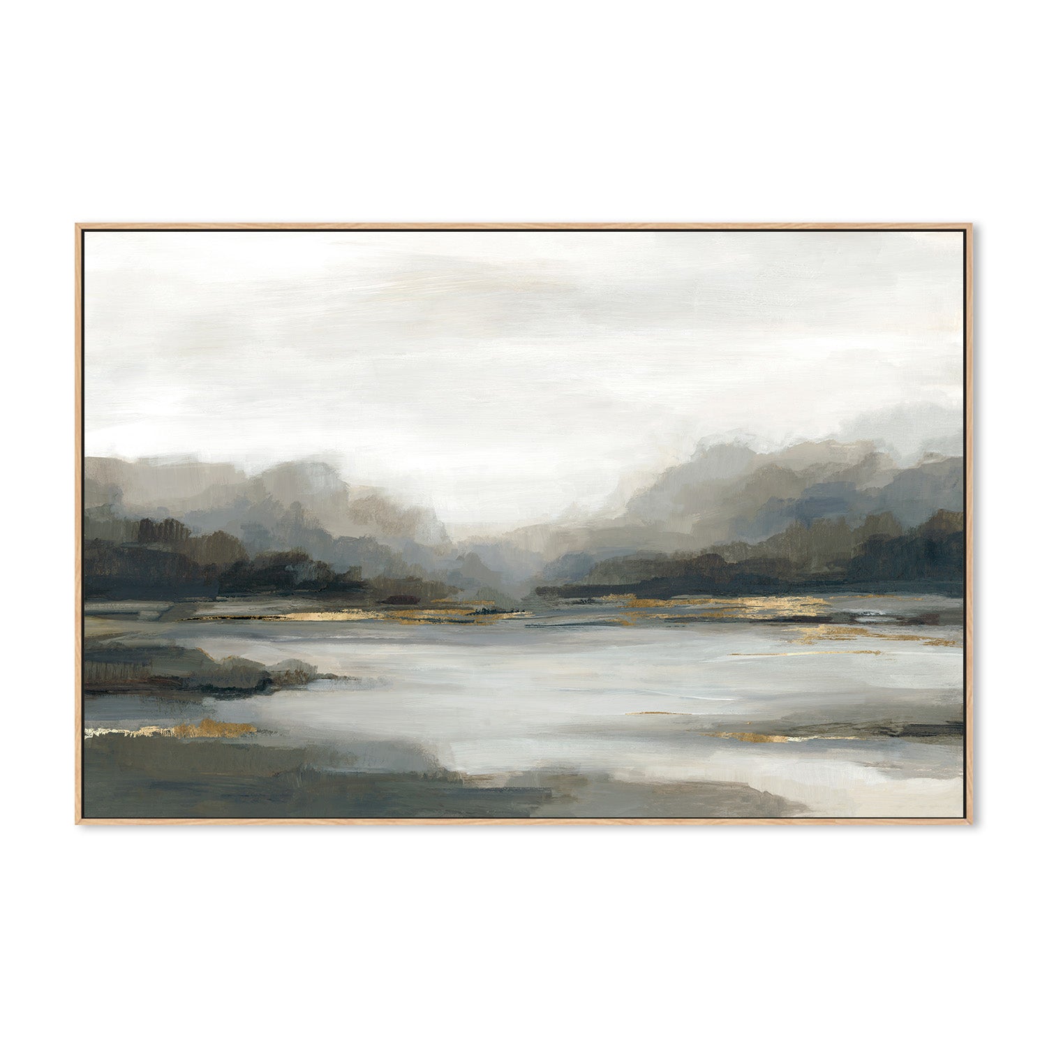 wall-art-print-canvas-poster-framed-Glowing Pond-4