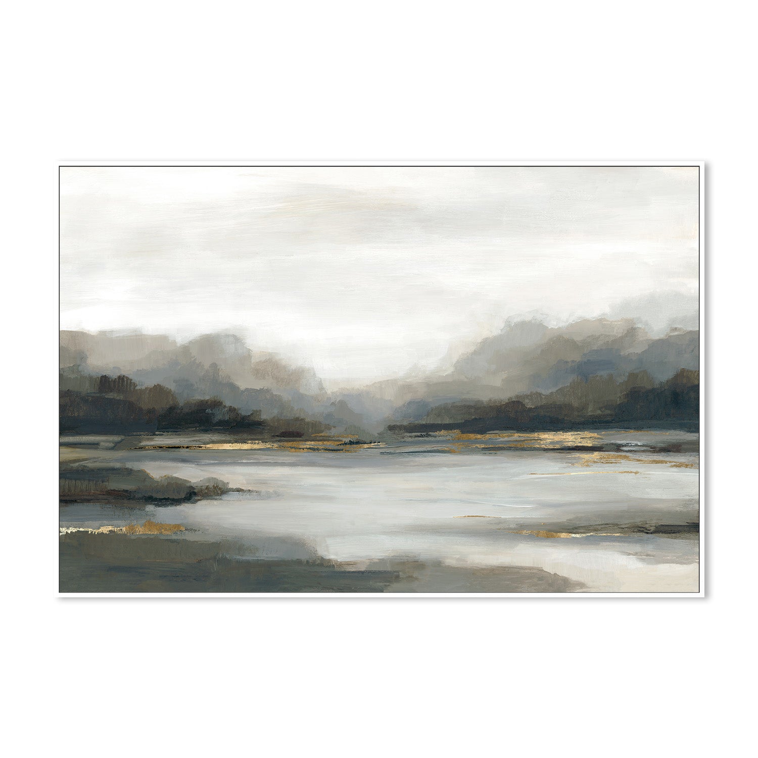 wall-art-print-canvas-poster-framed-Glowing Pond-5