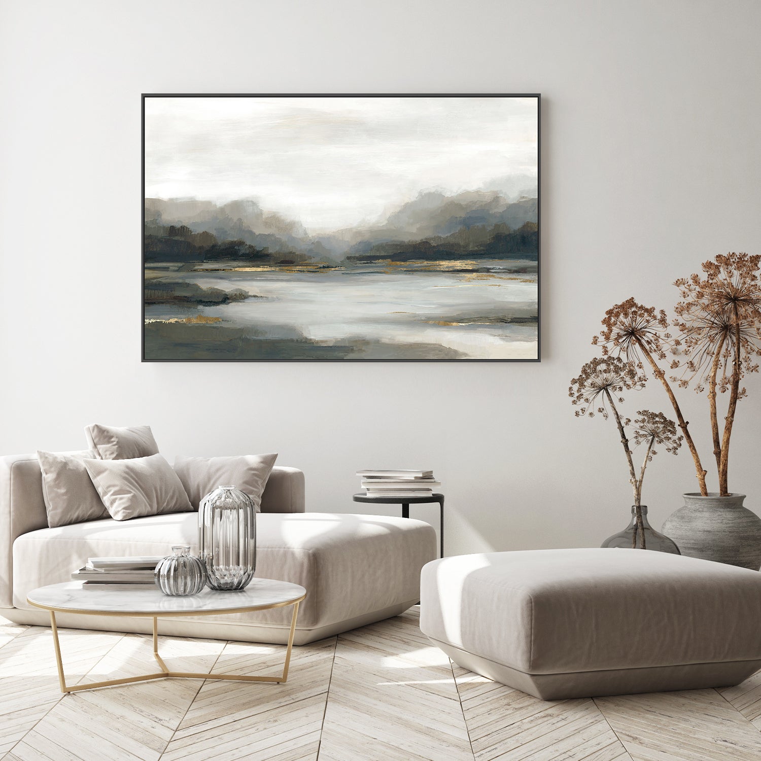 wall-art-print-canvas-poster-framed-Glowing Pond-7