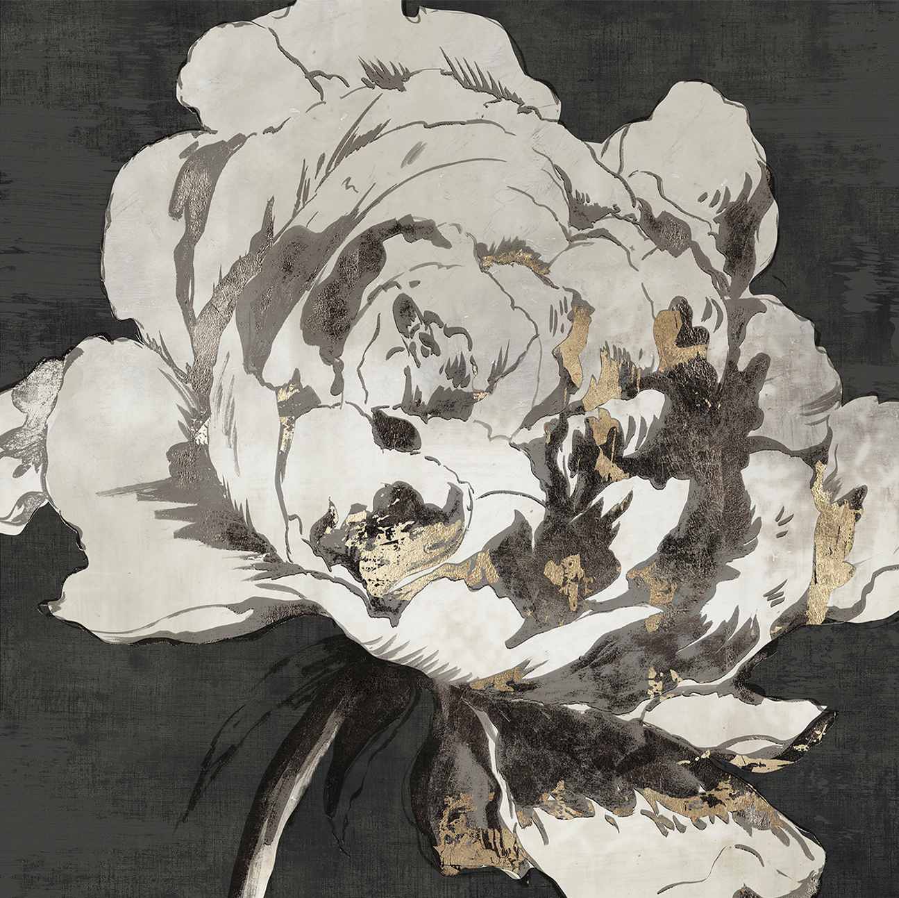 wall-art-print-canvas-poster-framed-Golden Flower, Style A , By Asia Jensen-1
