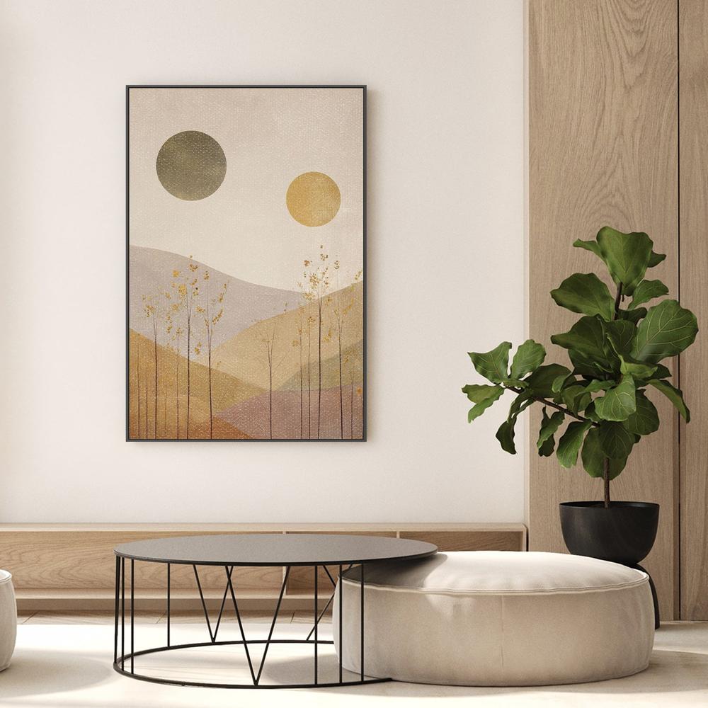 wall-art-print-canvas-poster-framed-Golden Suns Layered Landscape-9