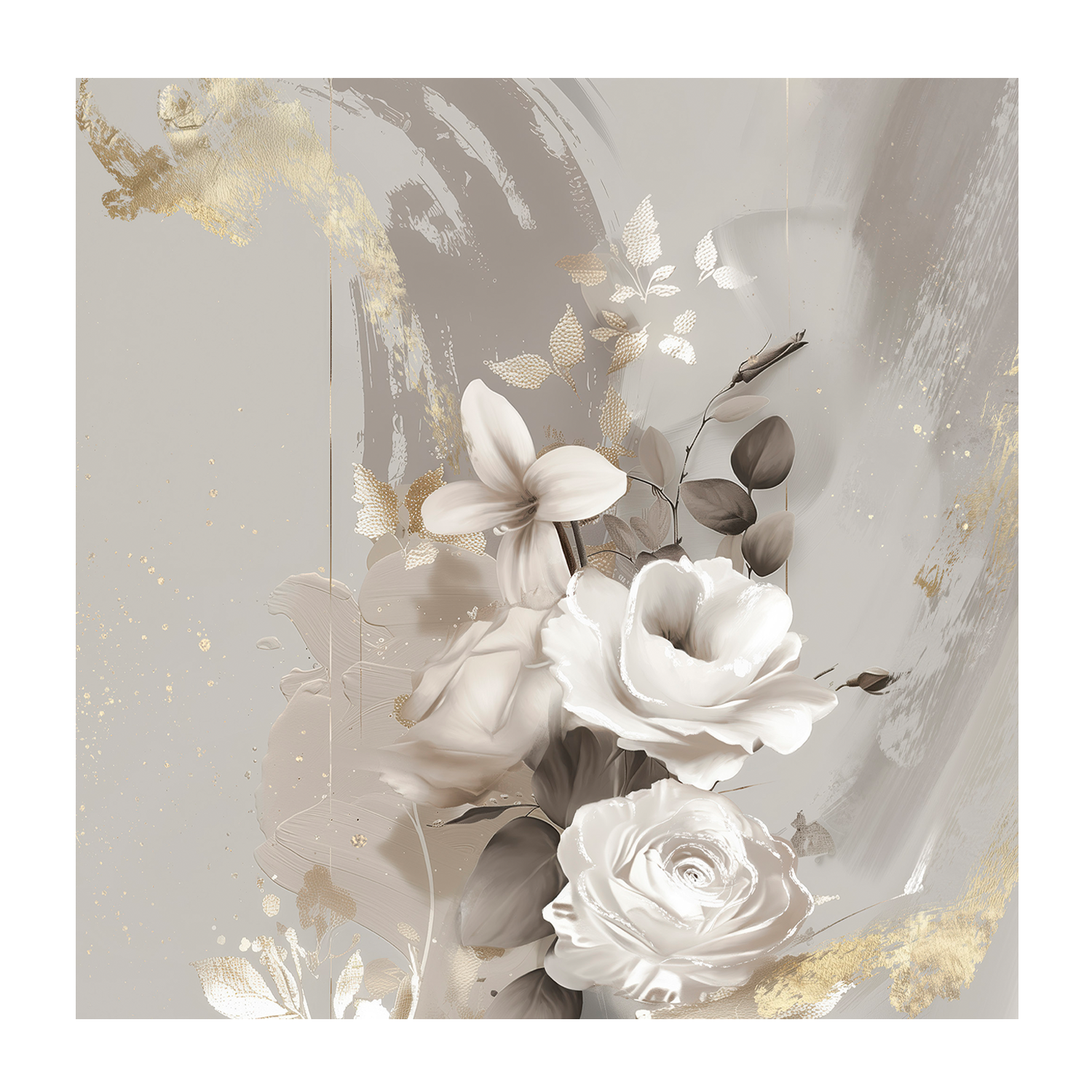 wall-art-print-canvas-poster-framed-Goldleaf Bloom, Style A & B, Set Of 2 , By Bella Eve-9