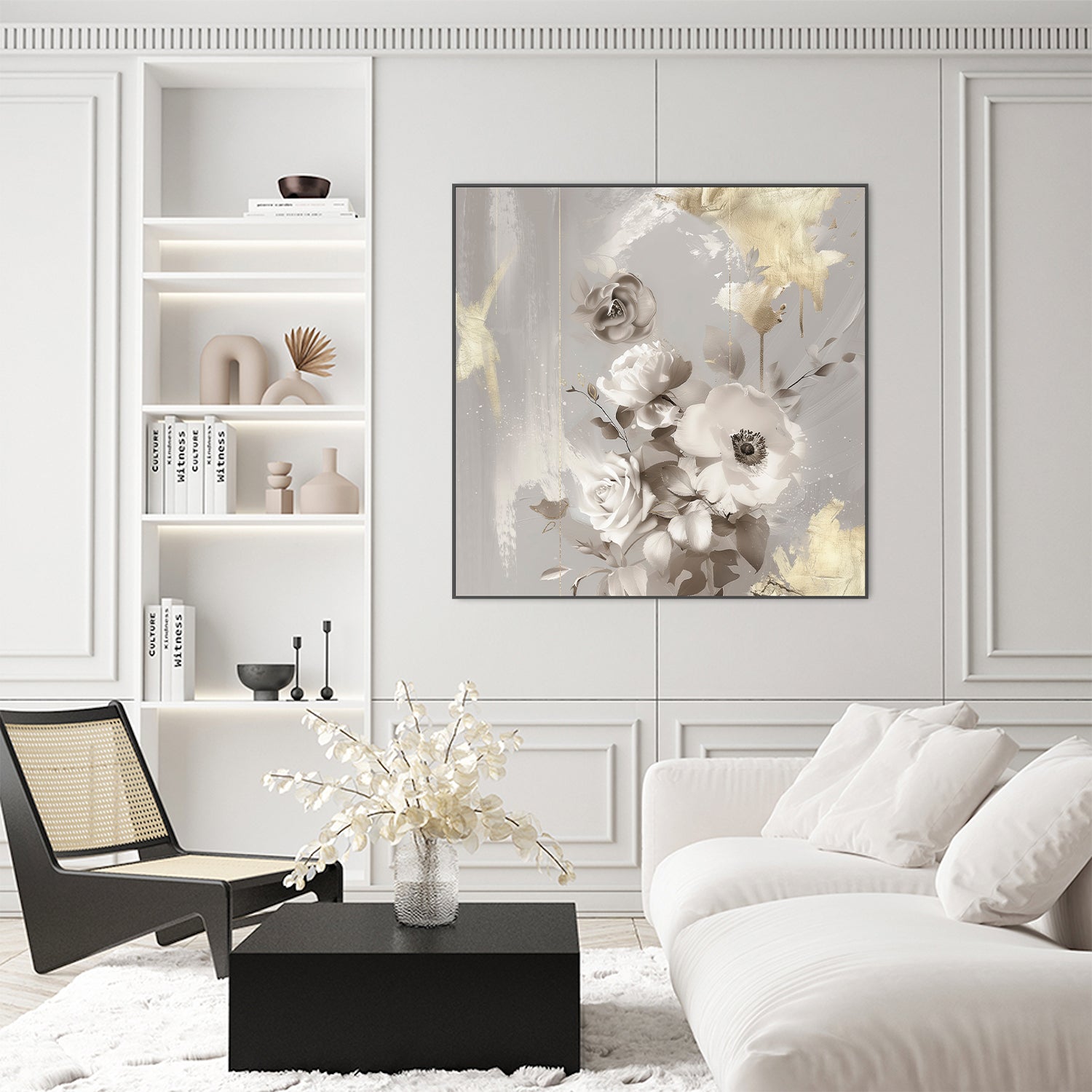 wall-art-print-canvas-poster-framed-Goldleaf Bloom, Style A , By Bella Eve-7
