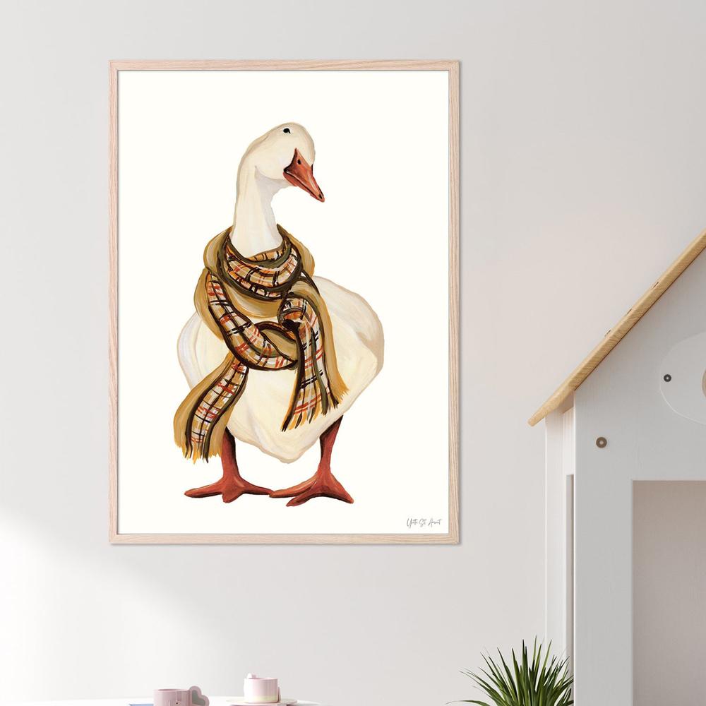 wall-art-print-canvas-poster-framed-Goose with Scarf-7