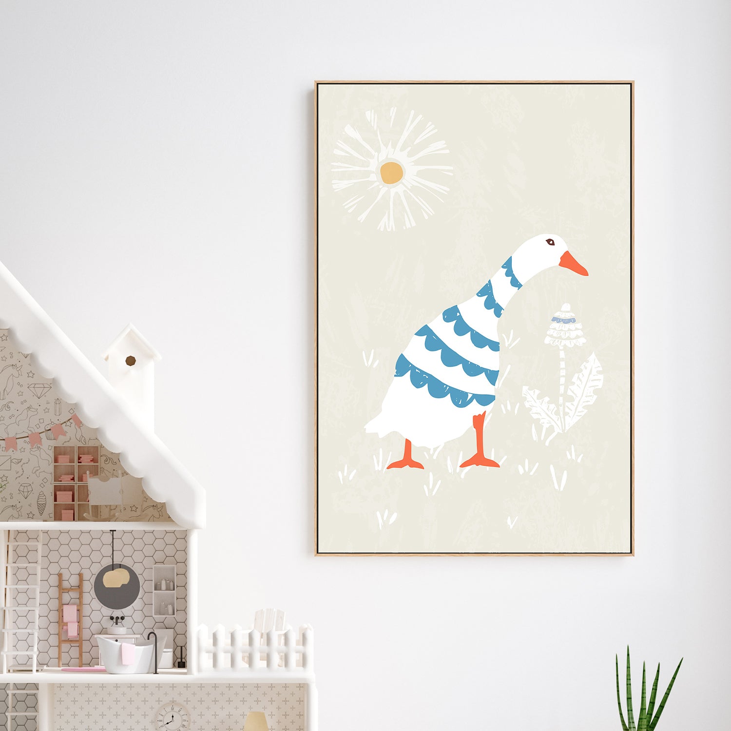 wall-art-print-canvas-poster-framed-Goslings In The Sunshine-2