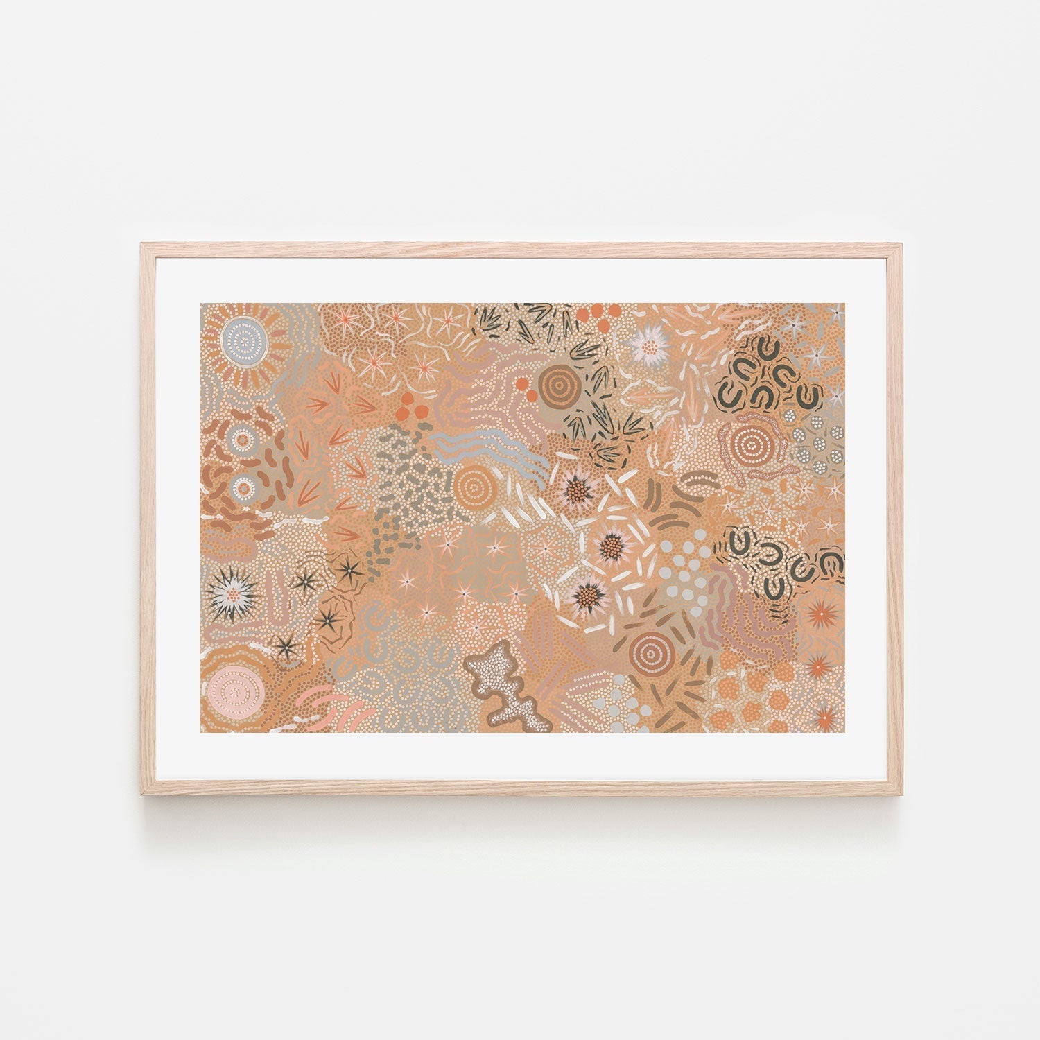 wall-art-print-canvas-poster-framed-Grandmother's Country, Style B-by-Michelle Possum Nungurrayi-Gioia Wall Art