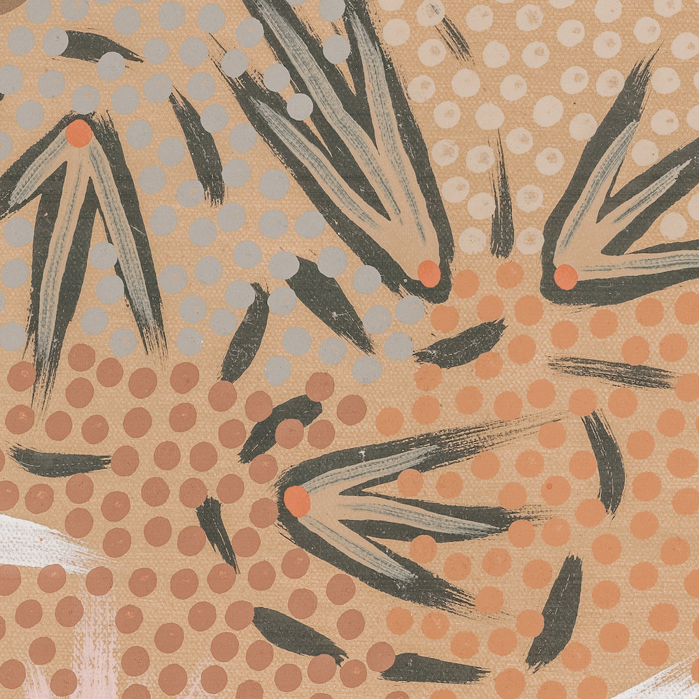 Grandmother’s Country Style B By Michelle Possum Nungurrayi Aboriginal Painting Print