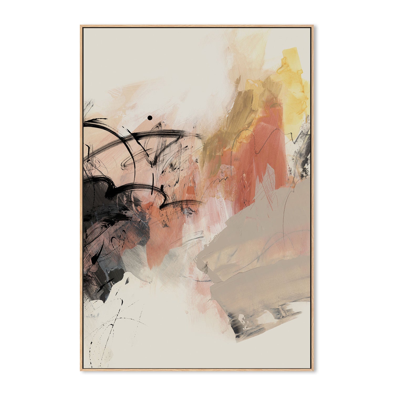 wall-art-print-canvas-poster-framed-Grapefruit, Style A-4