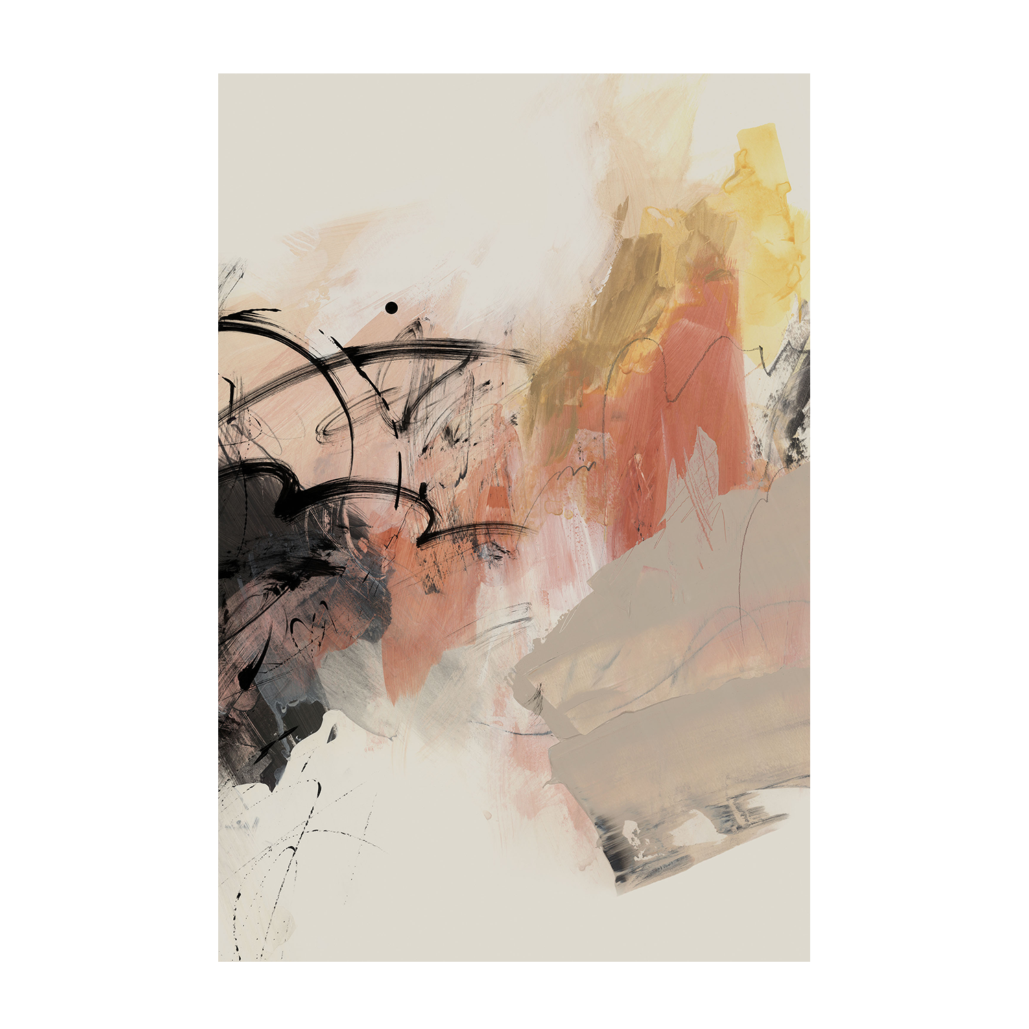 wall-art-print-canvas-poster-framed-Grapefruit, Style A & B, Set Of 2-8