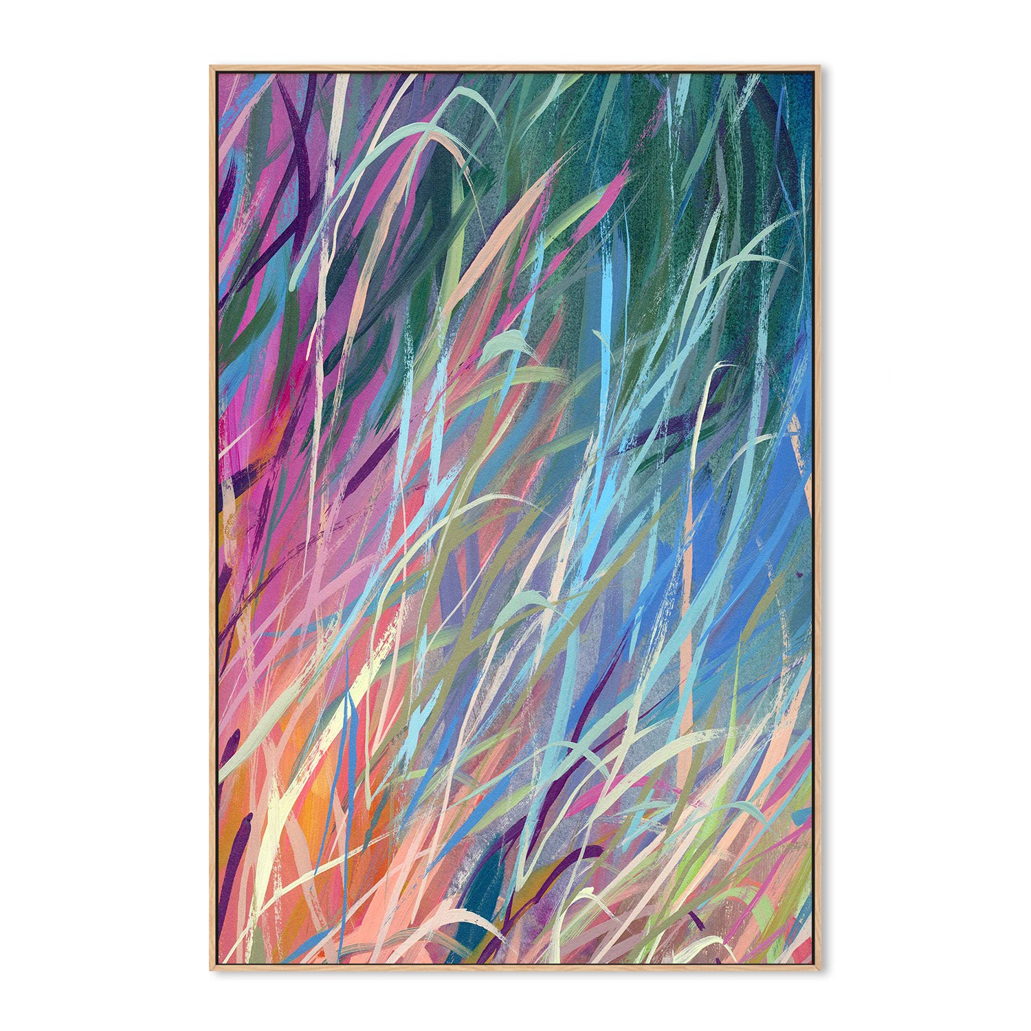 wall-art-print-canvas-poster-framed-Grassy neons-4