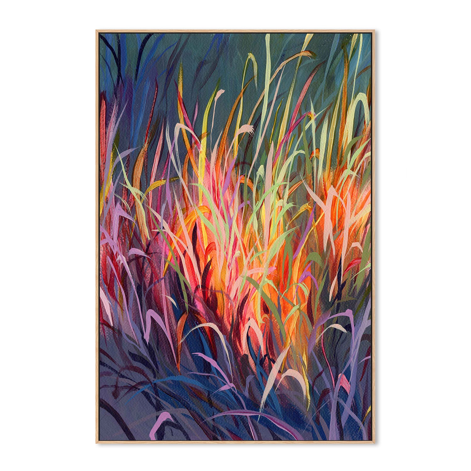 wall-art-print-canvas-poster-framed-Grassy Study, Style C-4