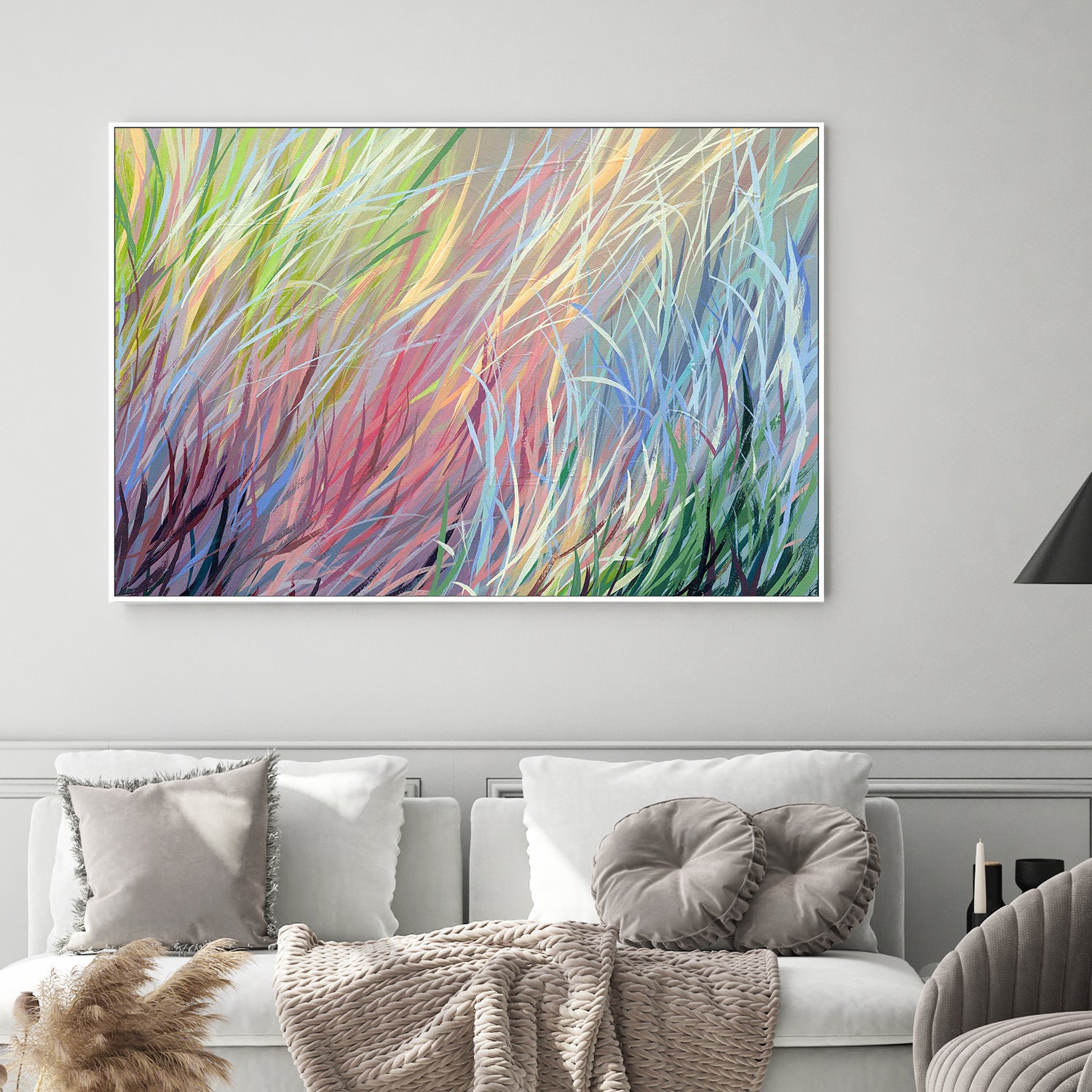 wall-art-print-canvas-poster-framed-Grassy Study, Style D-2