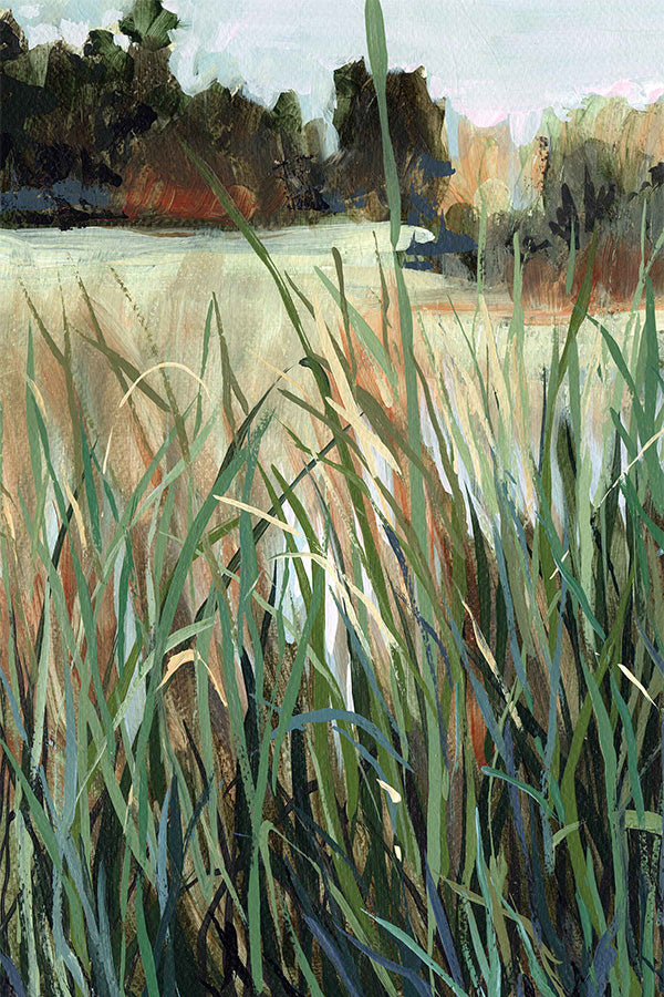 wall-art-print-canvas-poster-framed-Grassy Study, Style E-1