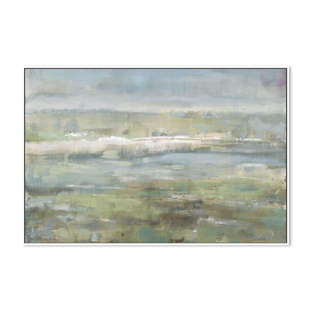 wall-art-print-canvas-poster-framed-Gray Blue Field-by-Danhui Nai-Gioia Wall Art