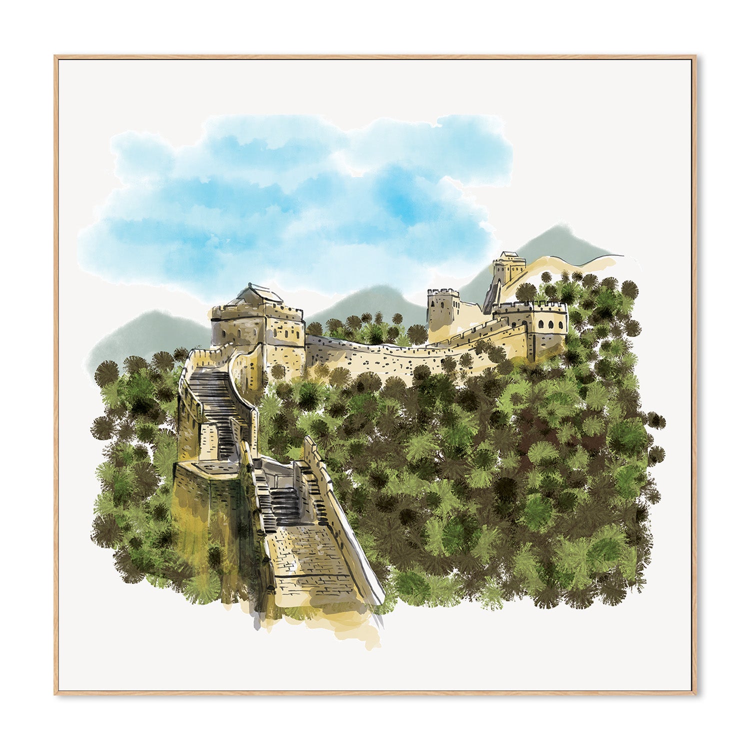 wall-art-print-canvas-poster-framed-Great Wall-4