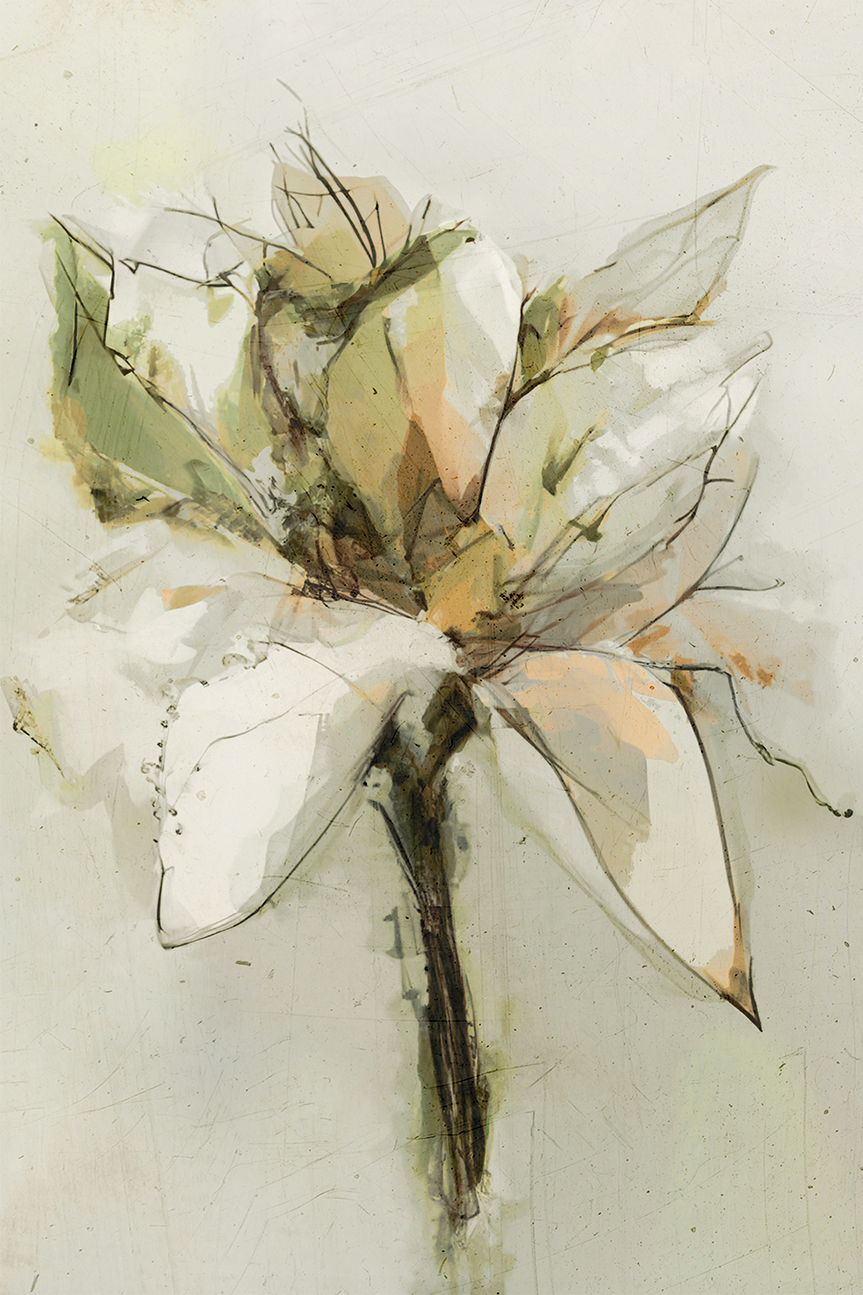 wall-art-print-canvas-poster-framed-Green Bloom , By Dear Musketeer Studio-1