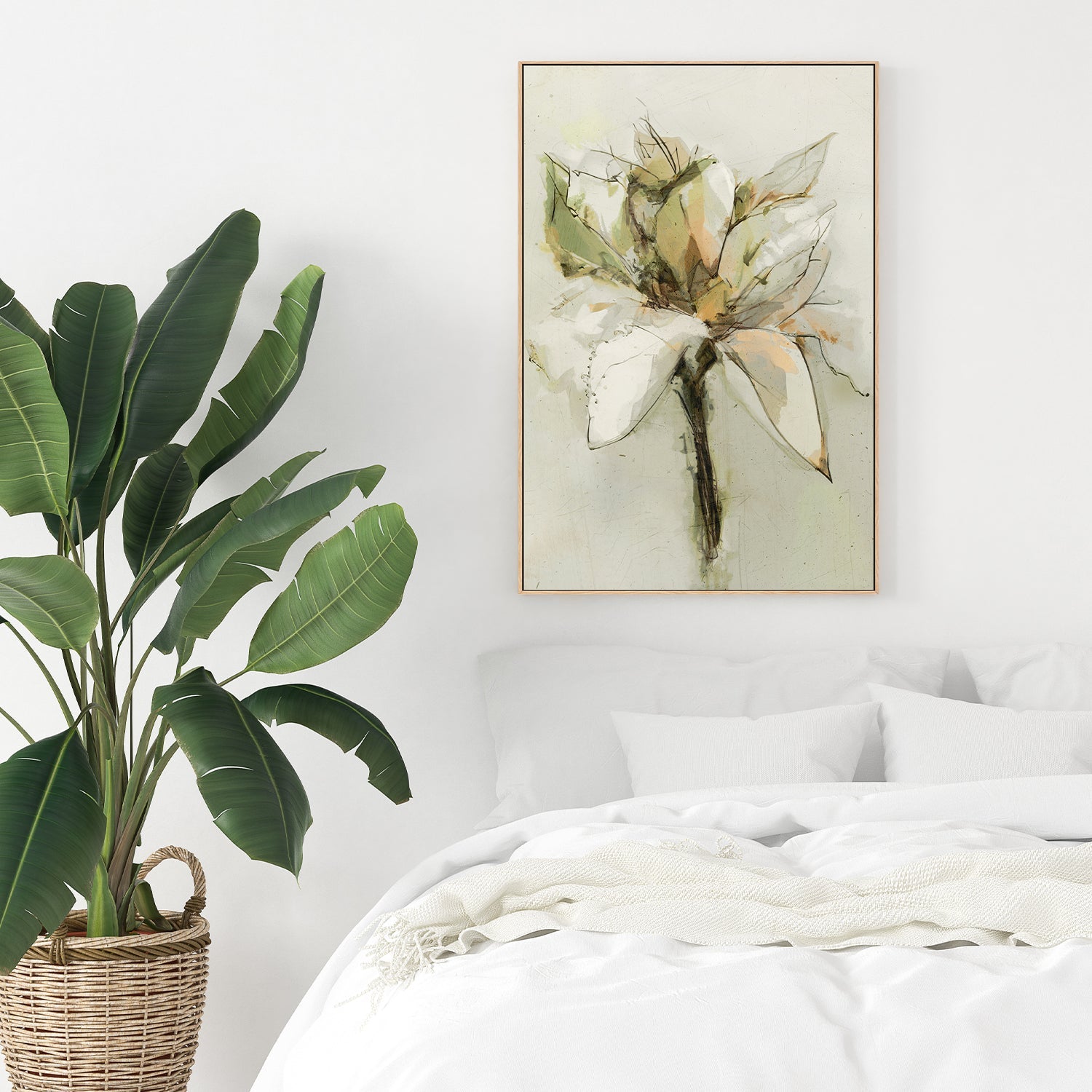 wall-art-print-canvas-poster-framed-Green Bloom , By Dear Musketeer Studio-8