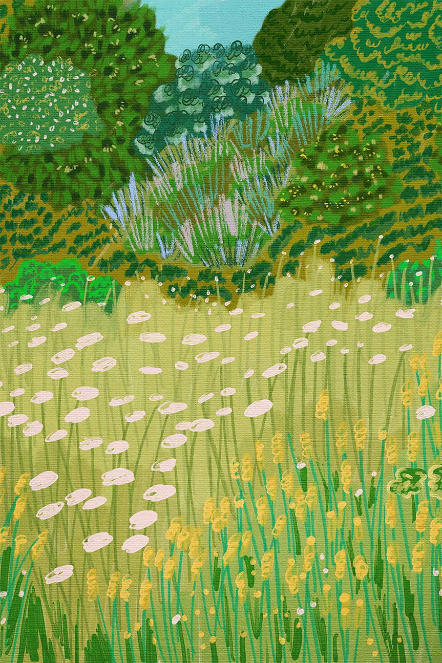 wall-art-print-canvas-poster-framed-Green Forest , By Kartika Paramita-1