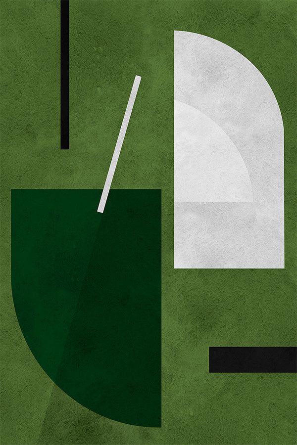 wall-art-print-canvas-poster-framed-Green Geometry-1