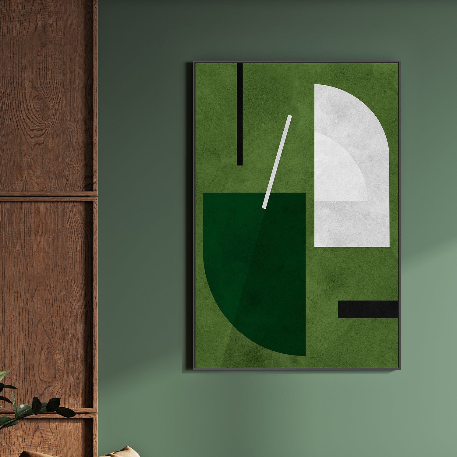 wall-art-print-canvas-poster-framed-Green Geometry-2