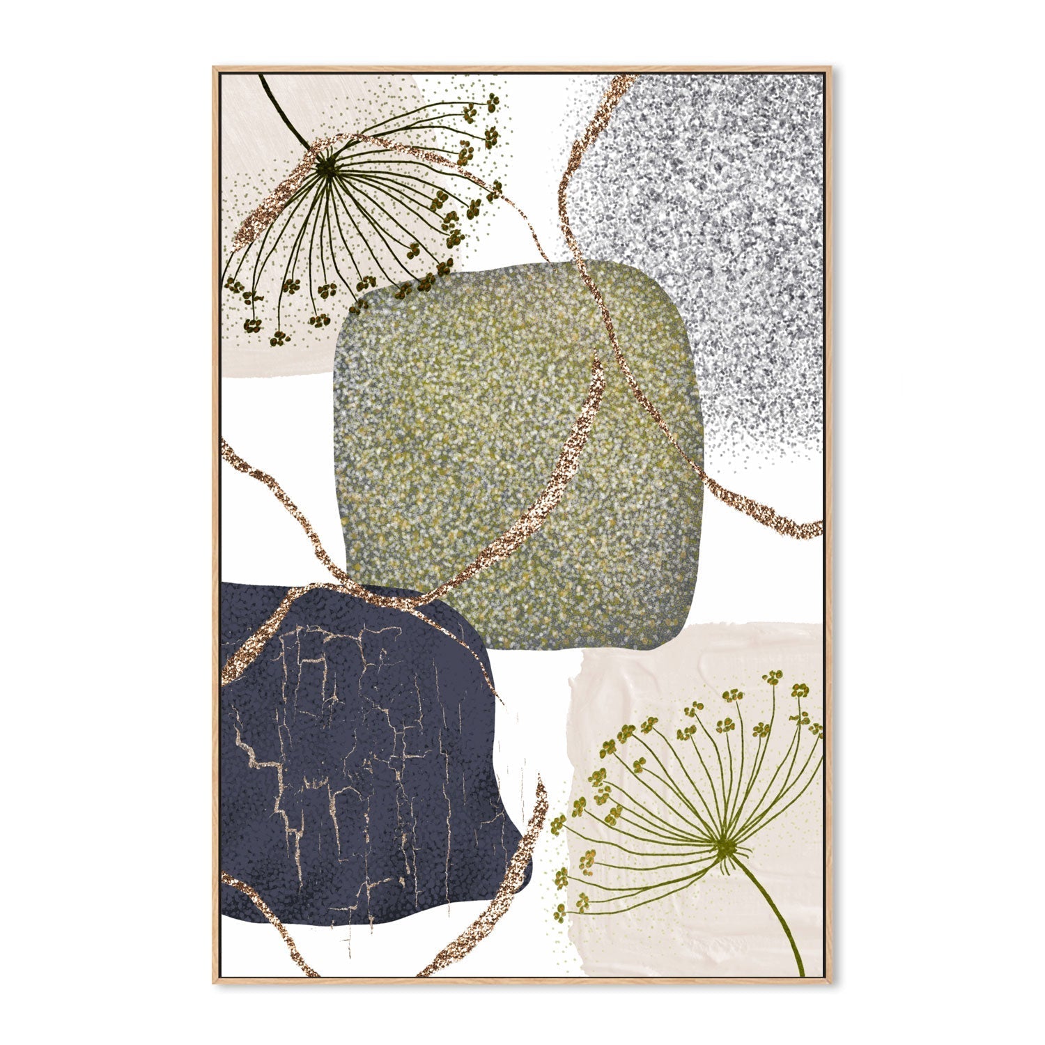 wall-art-print-canvas-poster-framed-Green Grey, Style B , By Sally Ann Moss-GIOIA-WALL-ART