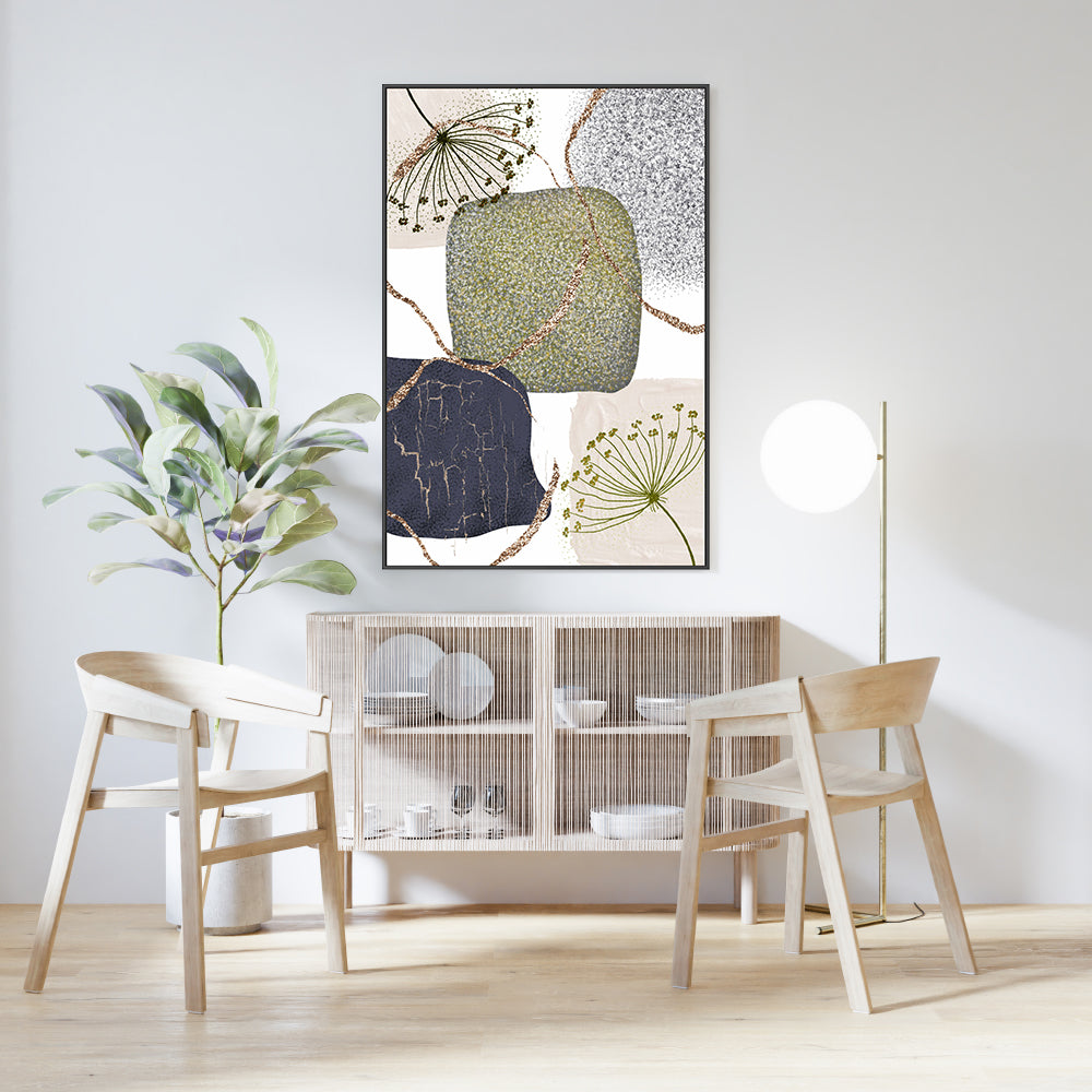 wall-art-print-canvas-poster-framed-Green Grey, Style B , By Sally Ann Moss-GIOIA-WALL-ART