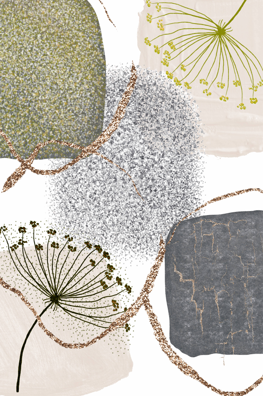 wall-art-print-canvas-poster-framed-Green Grey, Style C , By Sally Ann Moss-GIOIA-WALL-ART