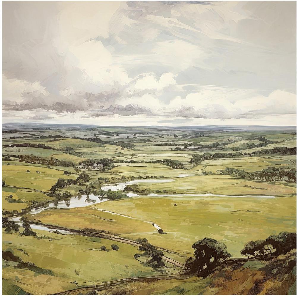 wall-art-print-canvas-poster-framed-Green Hill Vista , By Raymond Powers-1