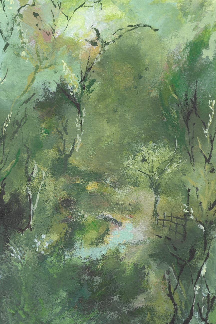 wall-art-print-canvas-poster-framed-Green Pathway , By Josephine Wianto-GIOIA-WALL-ART
