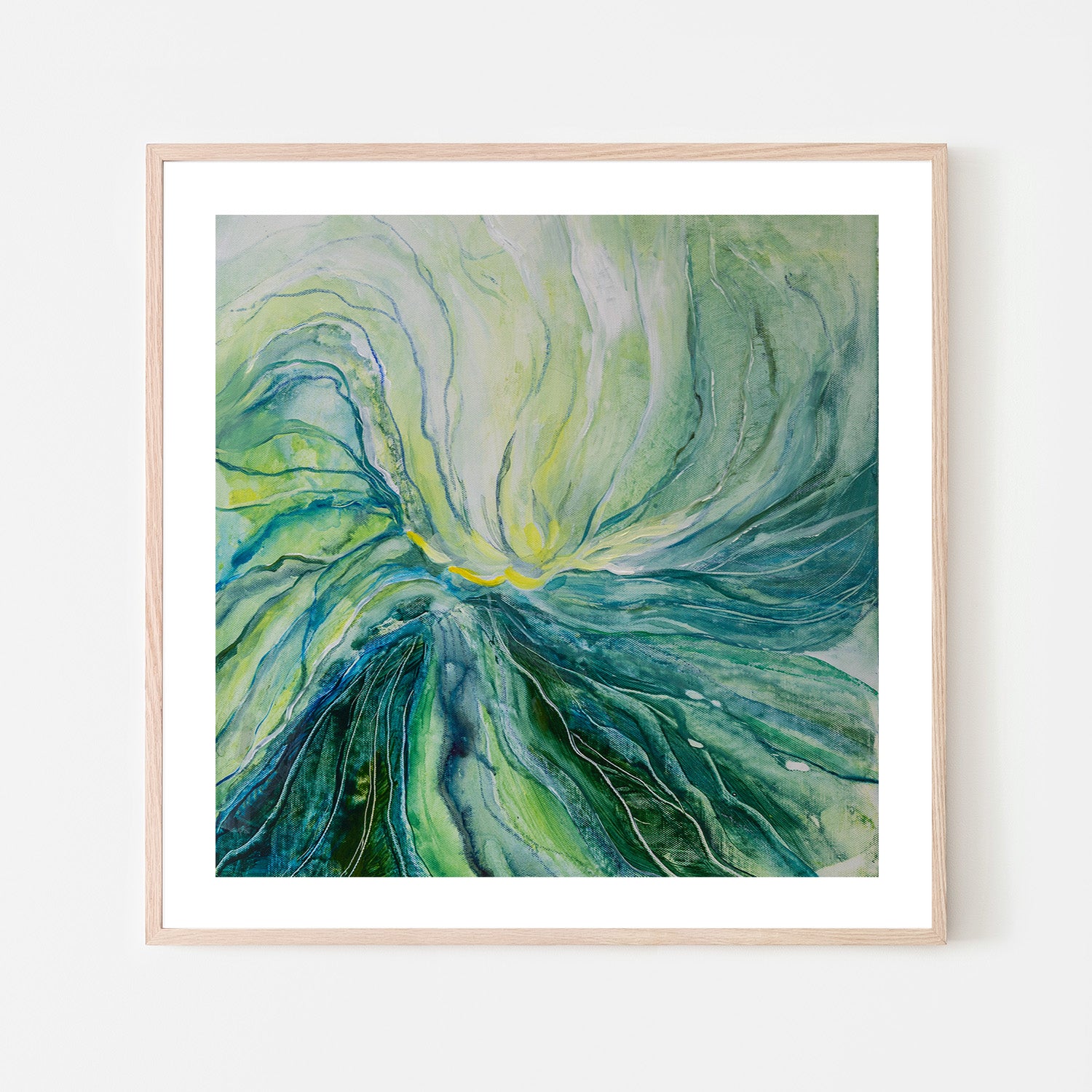 wall-art-print-canvas-poster-framed-Green Waves-6