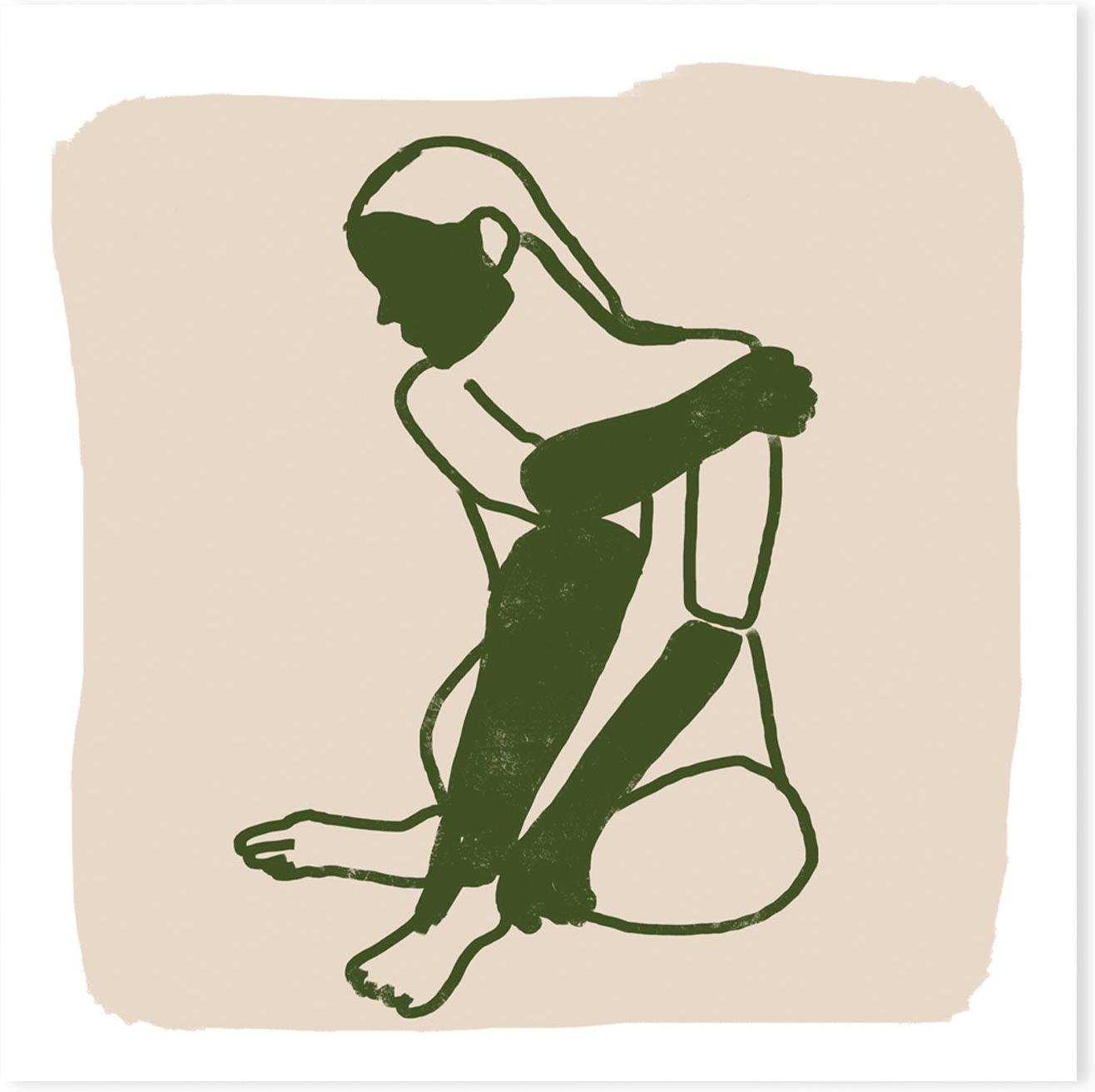 wall-art-print-canvas-poster-framed-Green Woman-by-Sharyn Bursic-Gioia Wall Art
