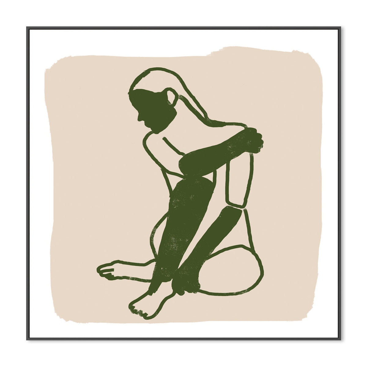 wall-art-print-canvas-poster-framed-Green Woman-by-Sharyn Bursic-Gioia Wall Art
