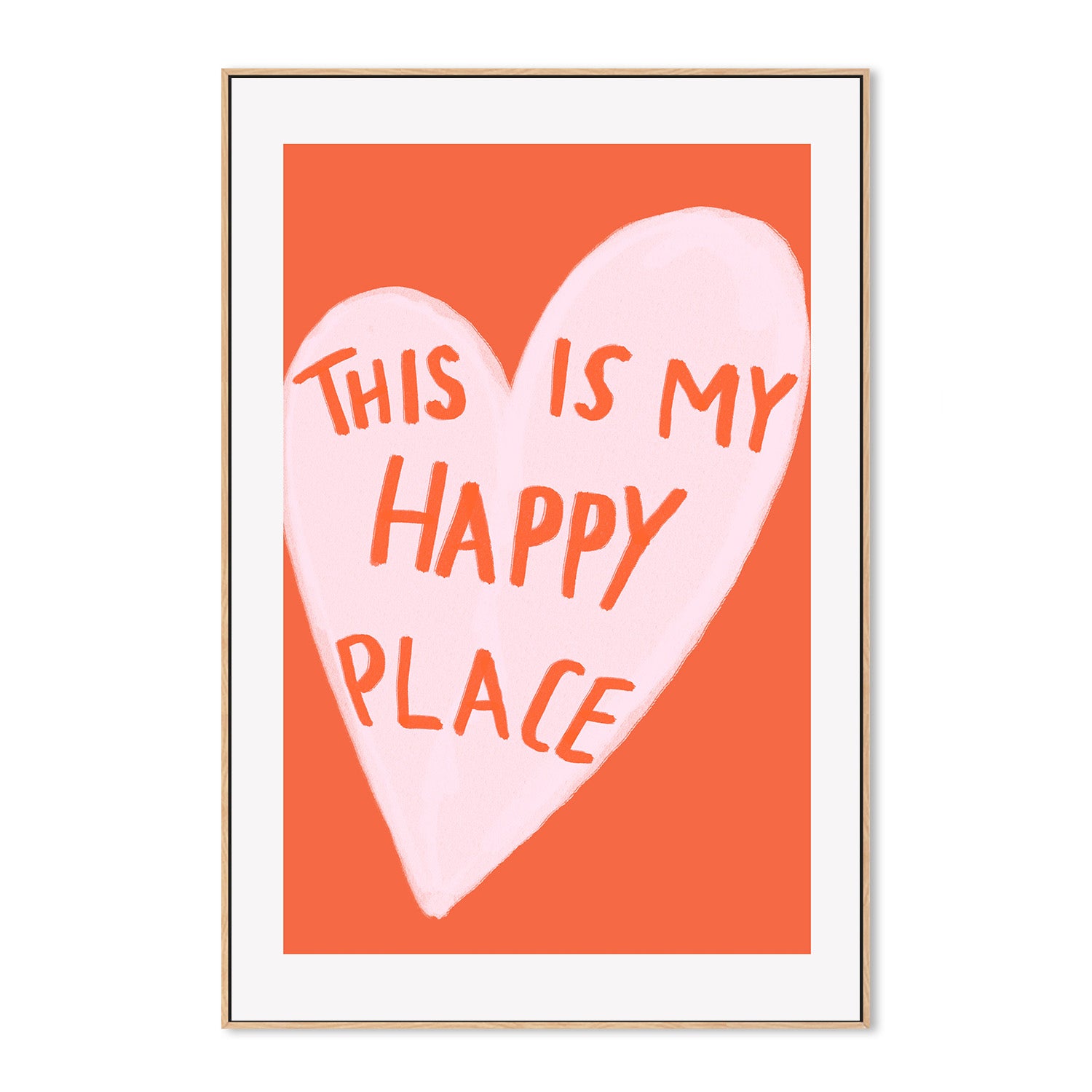 wall-art-print-canvas-poster-framed-Happy Heart Message-4