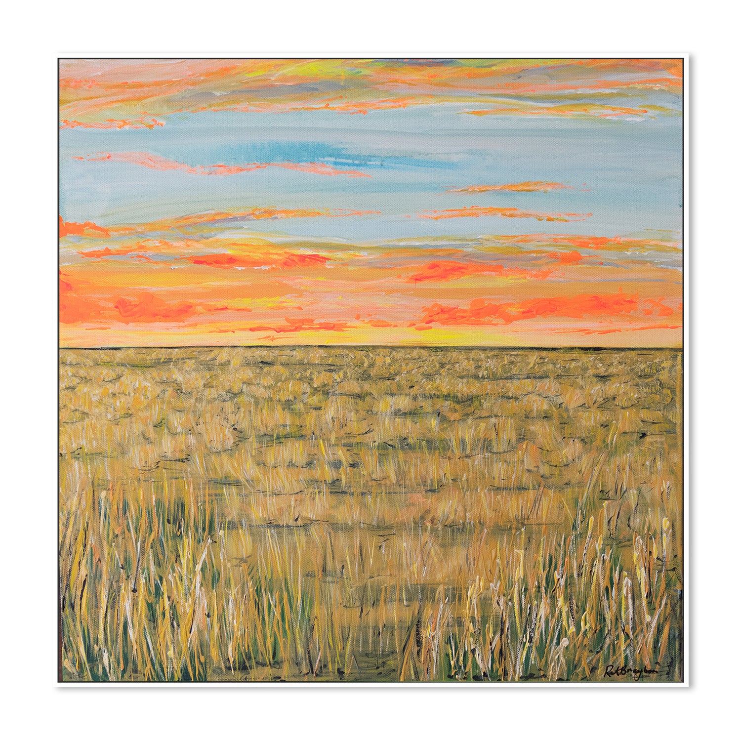 wall-art-print-canvas-poster-framed-Hay Plains at Sunset-5