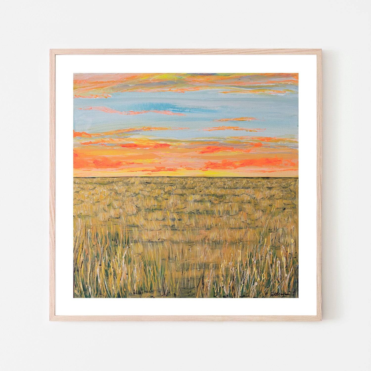 wall-art-print-canvas-poster-framed-Hay Plains at Sunset-6