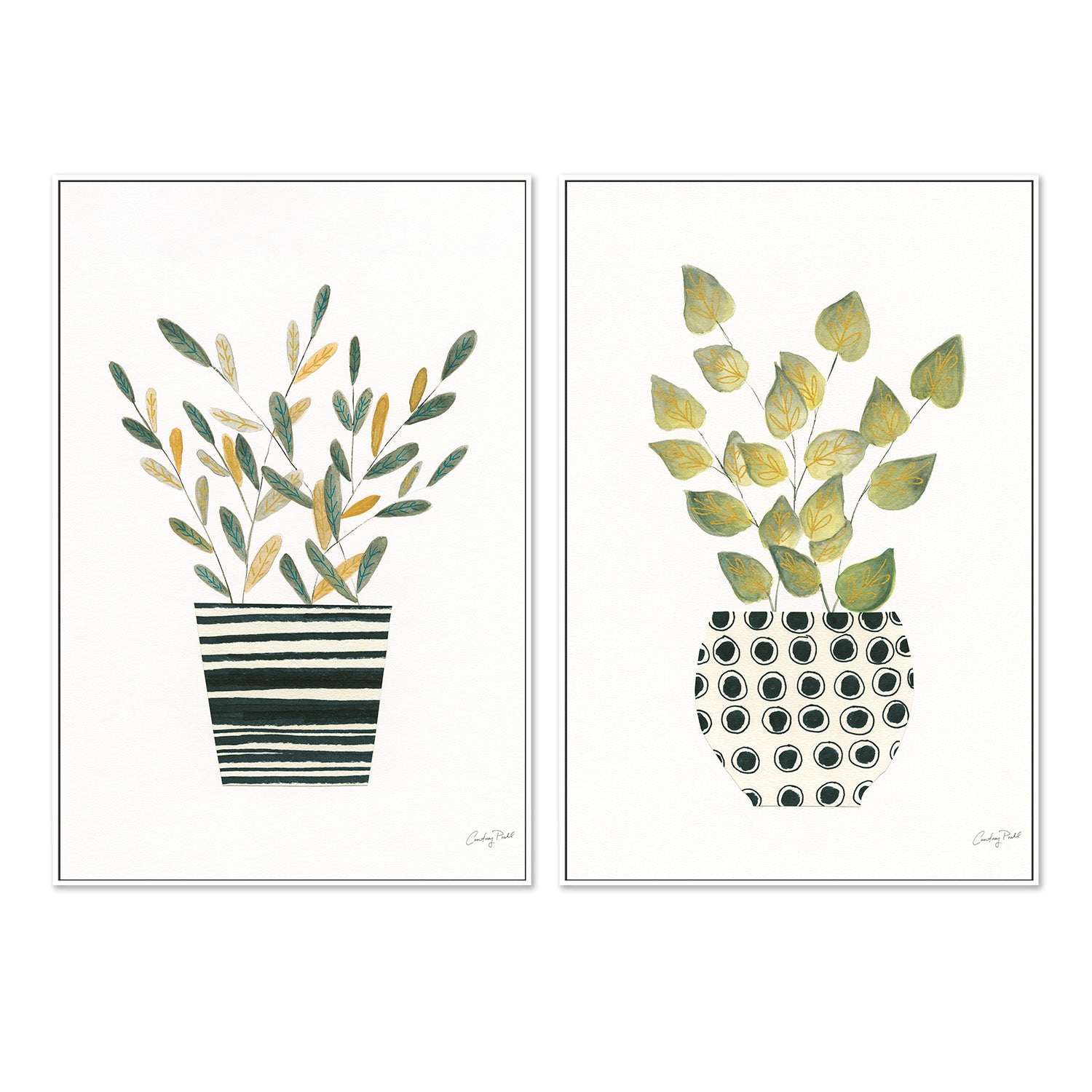 wall-art-print-canvas-poster-framed-Herb Garden, Style A & C, Set Of 2 , By Courtney Prahl-5