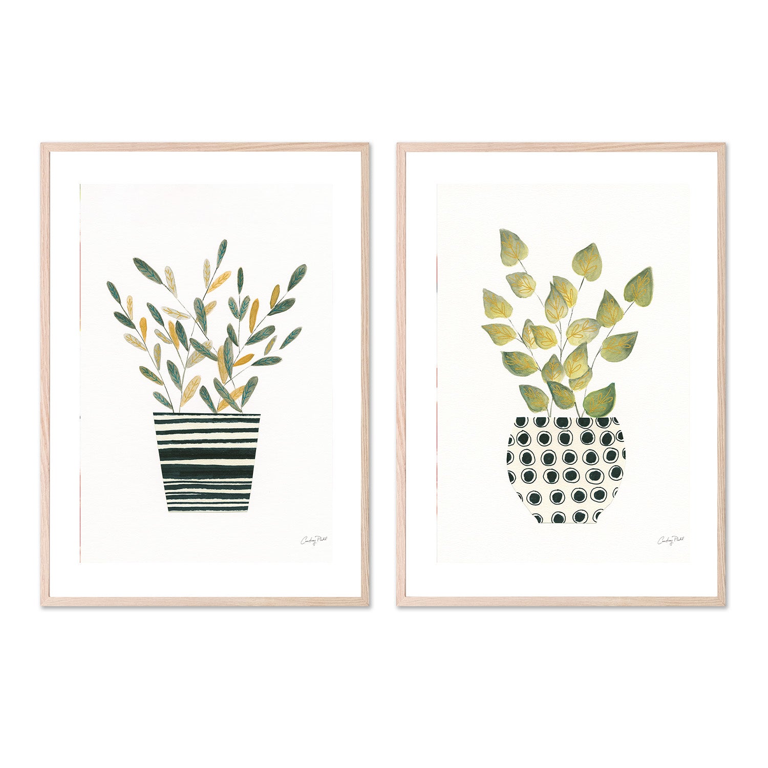 wall-art-print-canvas-poster-framed-Herb Garden, Style A & C, Set Of 2 , By Courtney Prahl-6