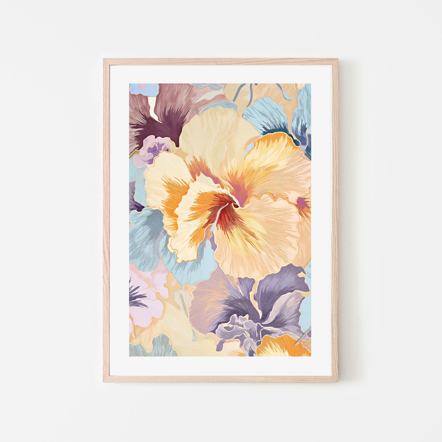 wall-art-print-canvas-poster-framed-Hibiscus Swirl , By Unratio-6