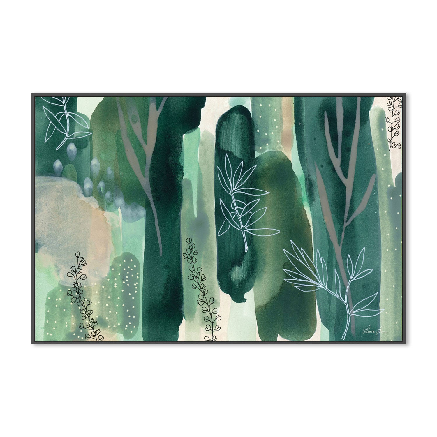 wall-art-print-canvas-poster-framed-Hidden Forest-by-Laura Horn-Gioia Wall Art