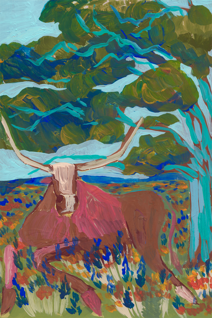 wall-art-print-canvas-poster-framed-High Land Cow , By Eleanor Baker-1